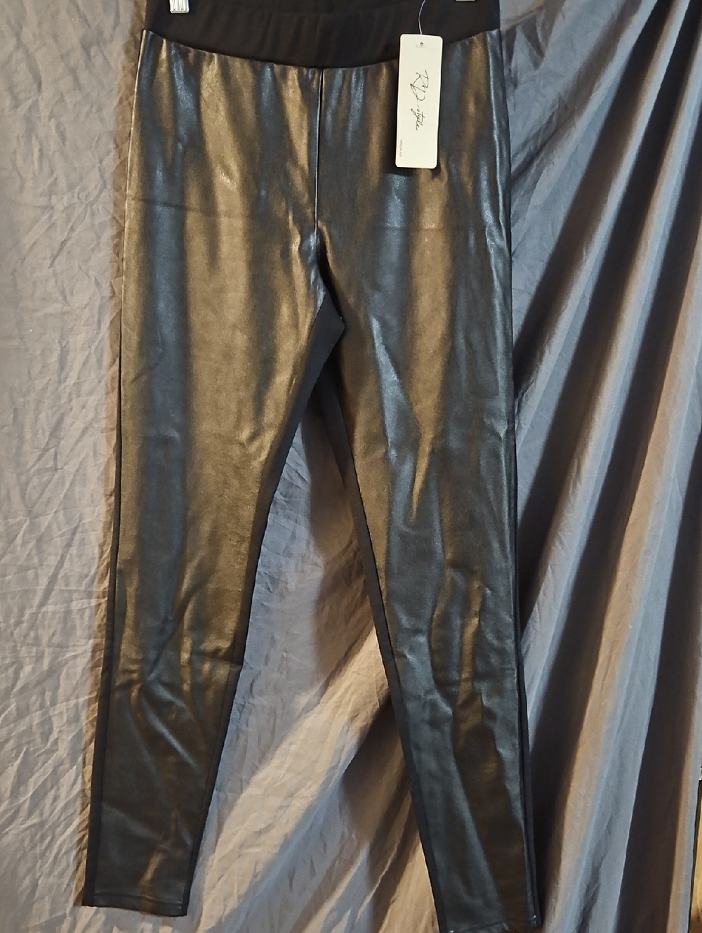 RD STYLE RORY FAUX LEATHER FRONT LEGGING: NEW WITH TAGS: SIZE S